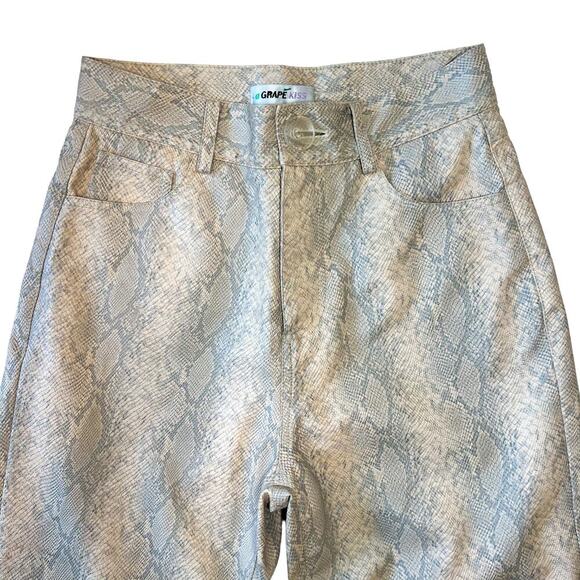 Agrape Kiss Snake Skin High Waisted Pants Size S - Picture 3 of 6